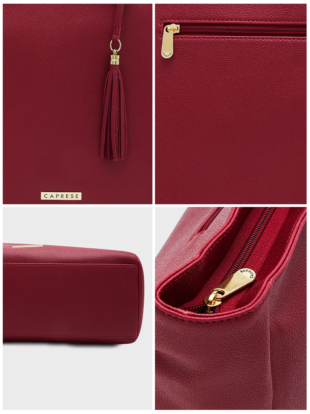Caprese Ariana Large Plum Tote Bag - Image 13