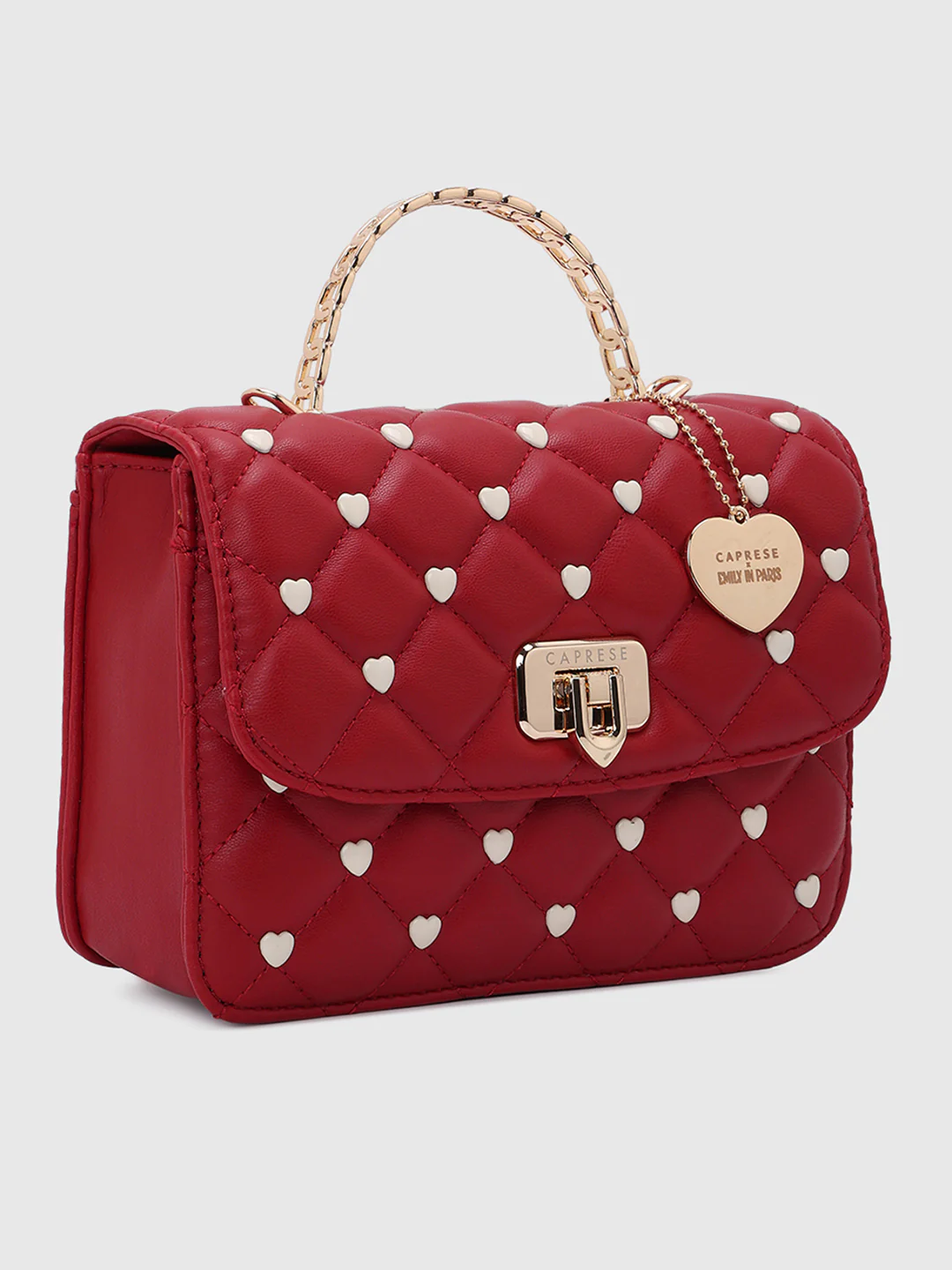 Caprese Ashley Medium Cherry Red Sling Bag - Image 3