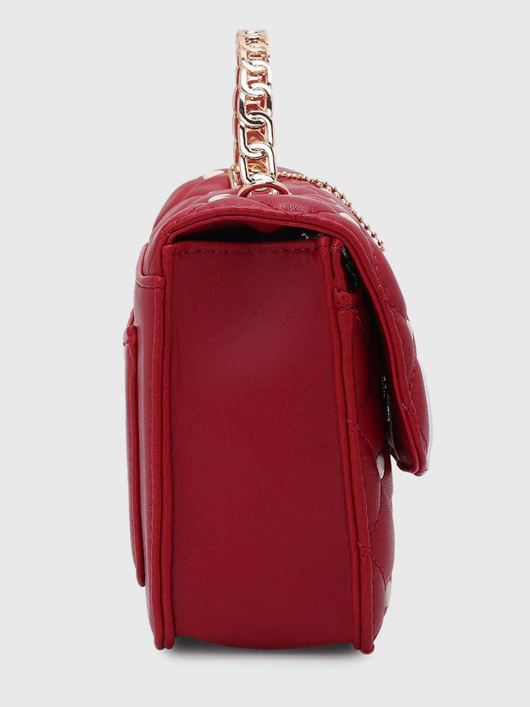 Caprese Ashley Medium Cherry Red Sling Bag - Image 5