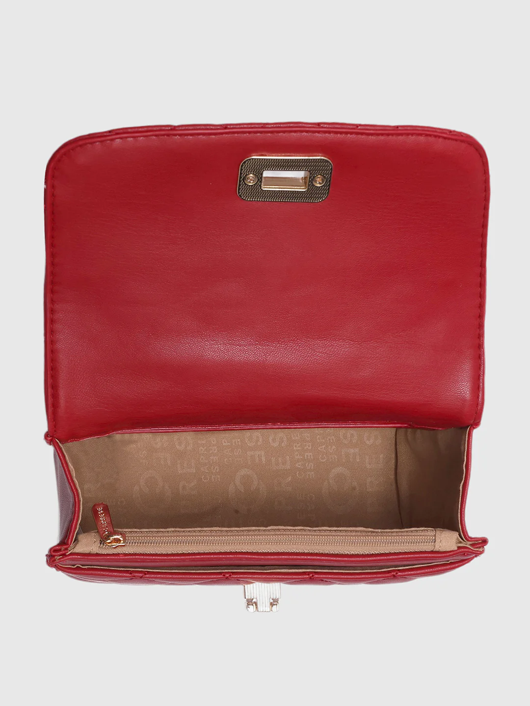 Caprese Ashley Medium Cherry Red Sling Bag - Image 7