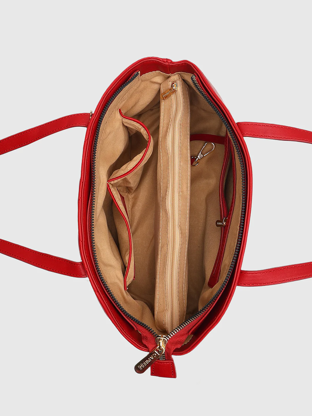 Caprese Ashley Medium Cherry Red Tote Bag - Image 10