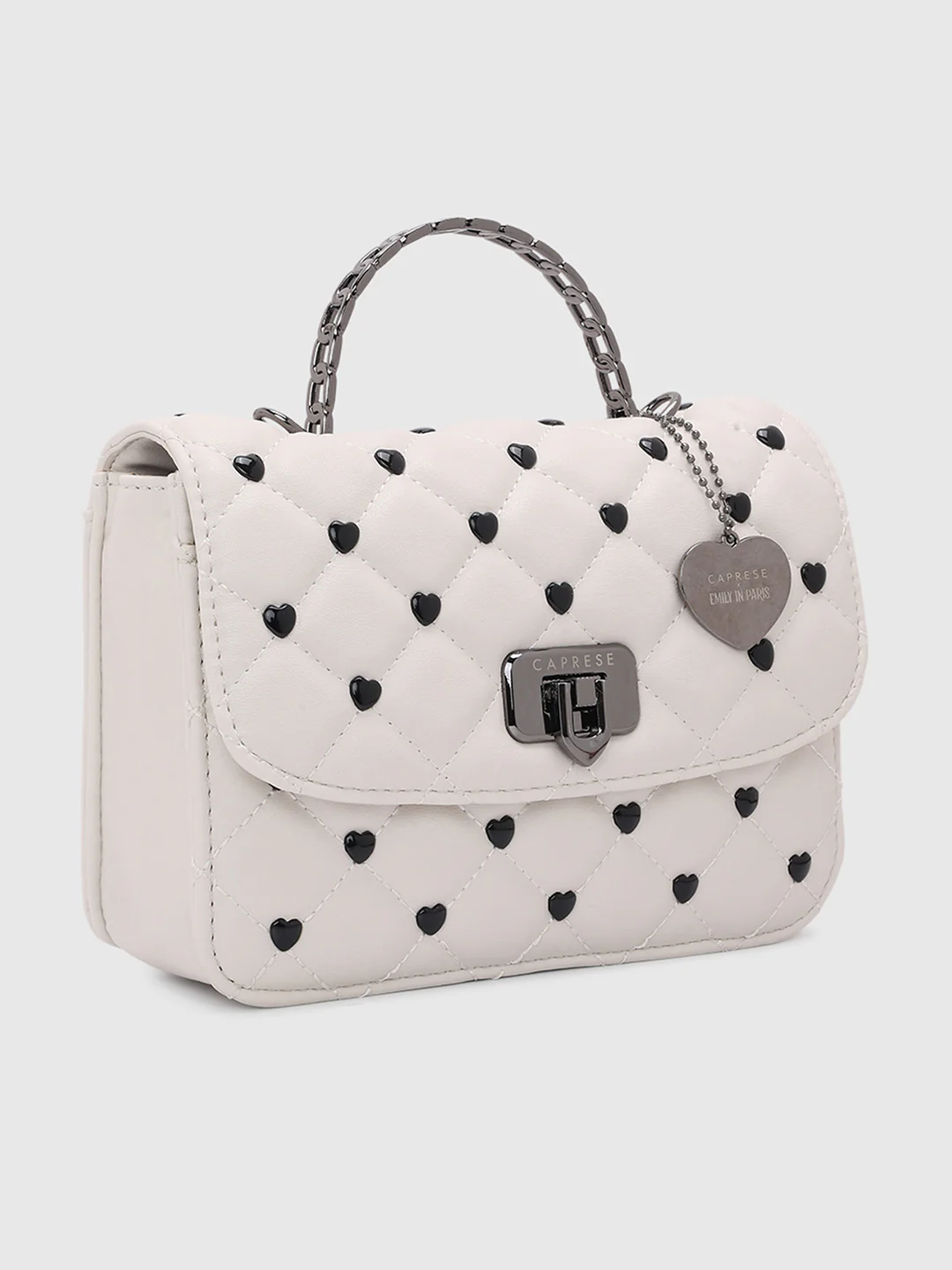 Caprese Ashley Medium White Sling Bag - Image 3