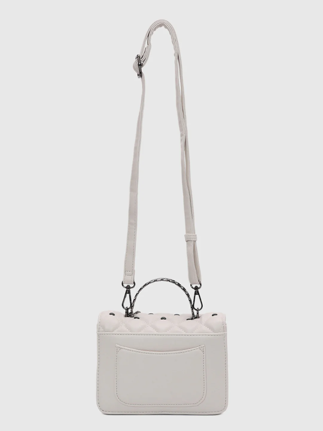 Caprese Ashley Medium White Sling Bag - Image 7