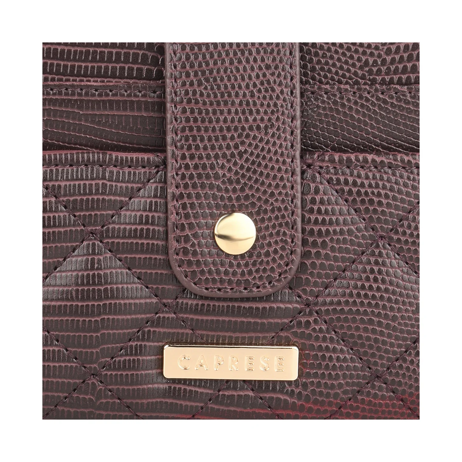 Caprese Athena Medium Plum Fold Wallet - Image 6