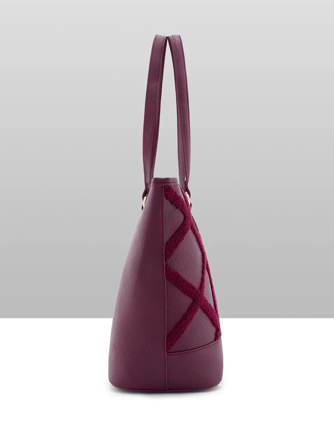 Caprese Athena Large Cherry Lacquer Laptop Tote Bag - Image 10
