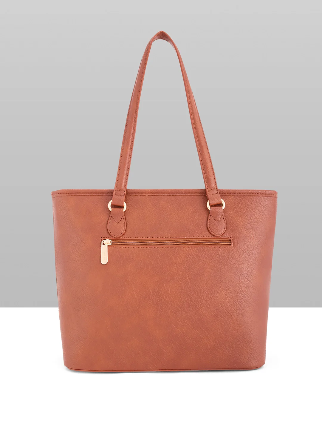 Caprese Athena Large Tan Laptop Tote Bag - Image 3