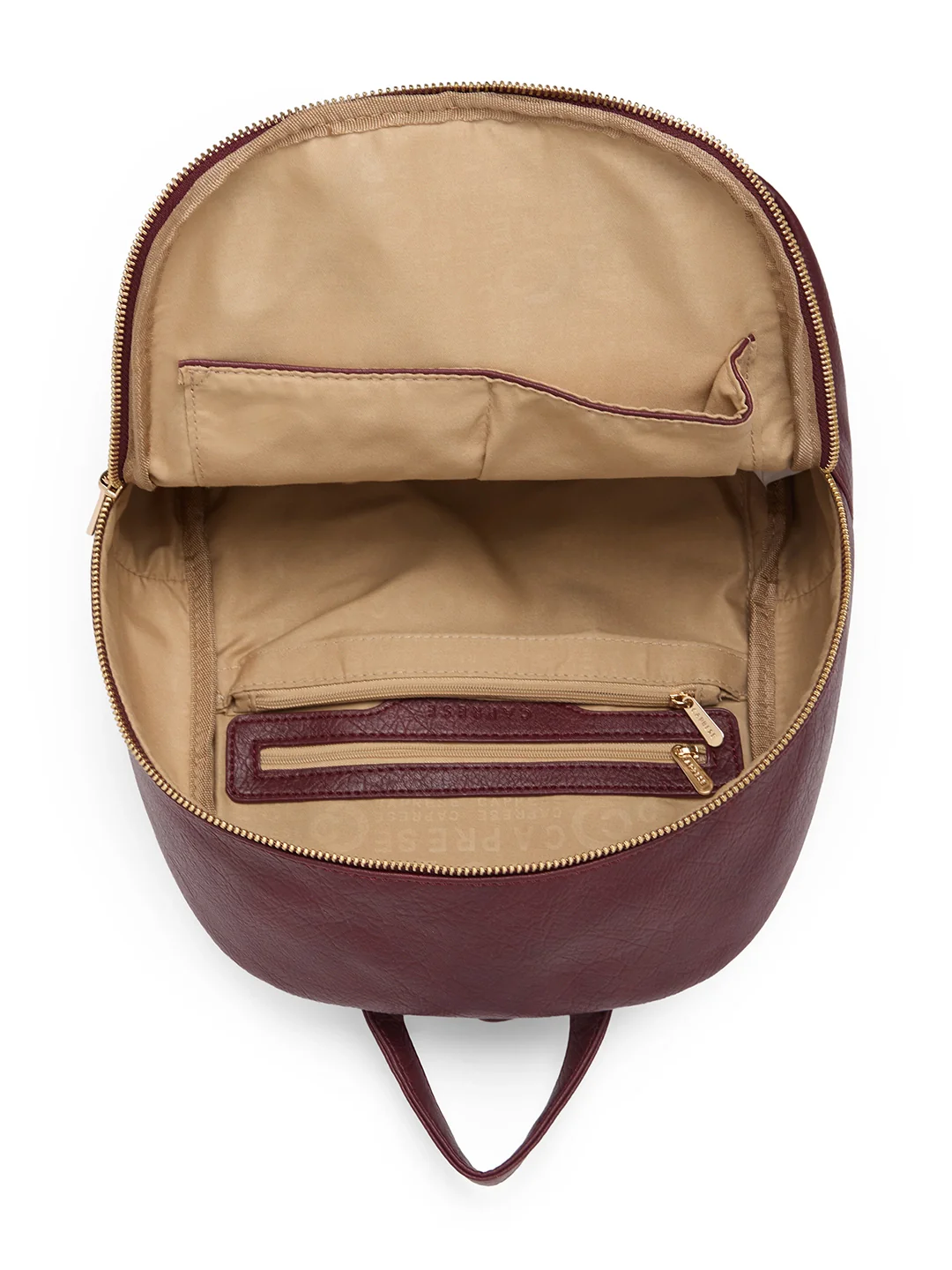 Caprese Athena Medium Cherry Lacquer Backpack - Image 5