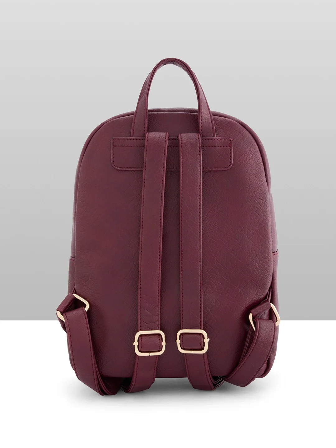 Caprese Athena Medium Cherry Lacquer Backpack - Image 8