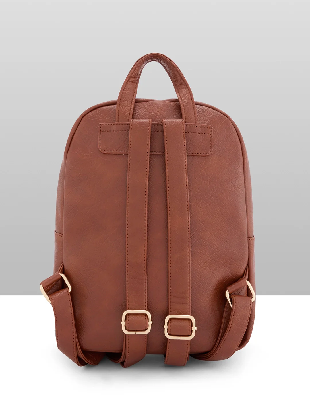 Caprese Athena Medium Tan Backpack - Image 4
