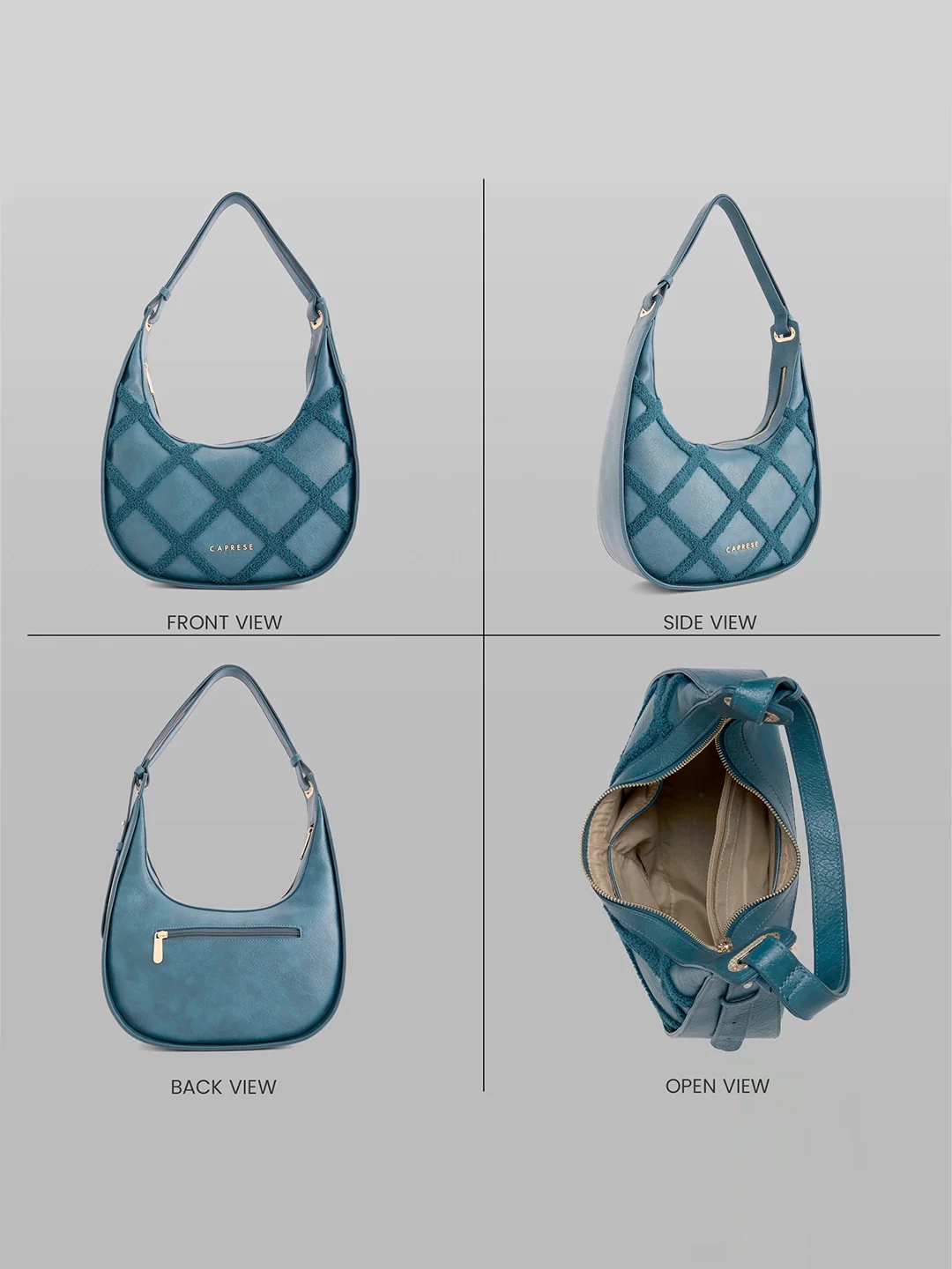 Caprese Athena Medium Transformative Teal Hobo Bag - Image 2