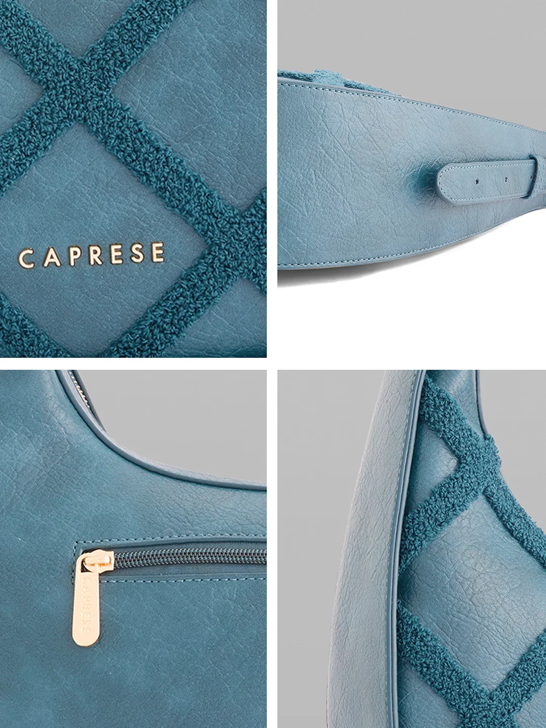 Caprese Athena Medium Transformative Teal Hobo Bag - Image 8