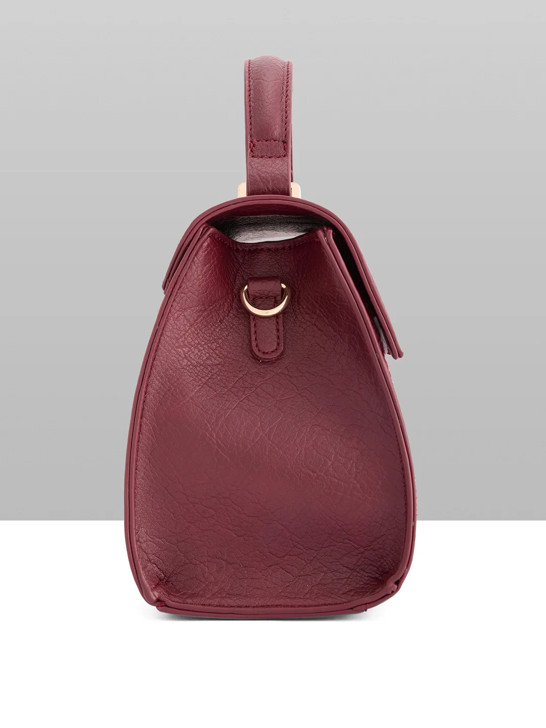 Caprese Athena Small Cherry Lacquer Satchel Bag - Image 11