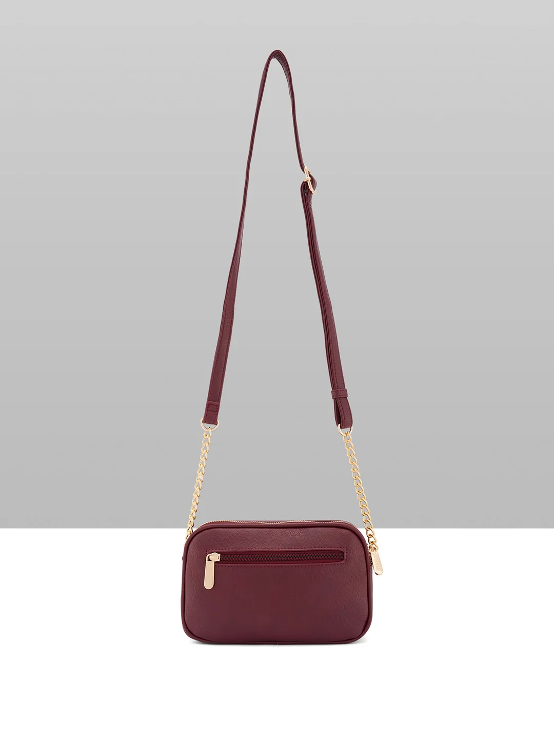 Caprese Athena Small Cherry Lacquer Sling Bag - Image 10