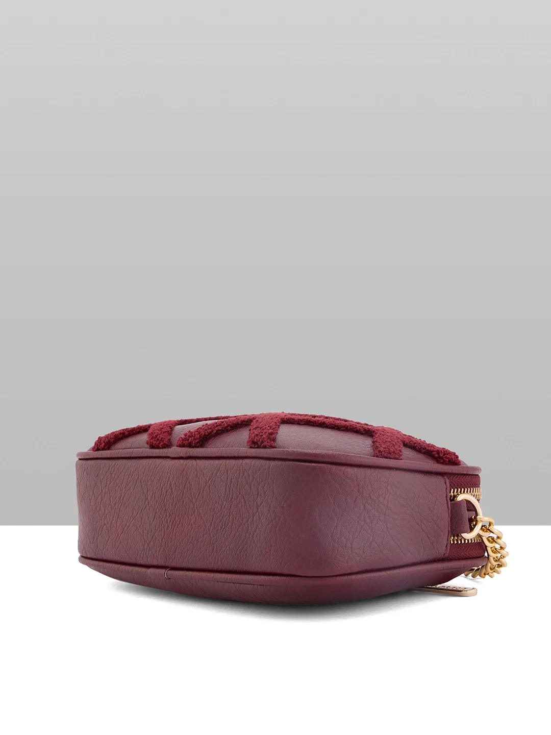 Caprese Athena Small Cherry Lacquer Sling Bag - Image 13