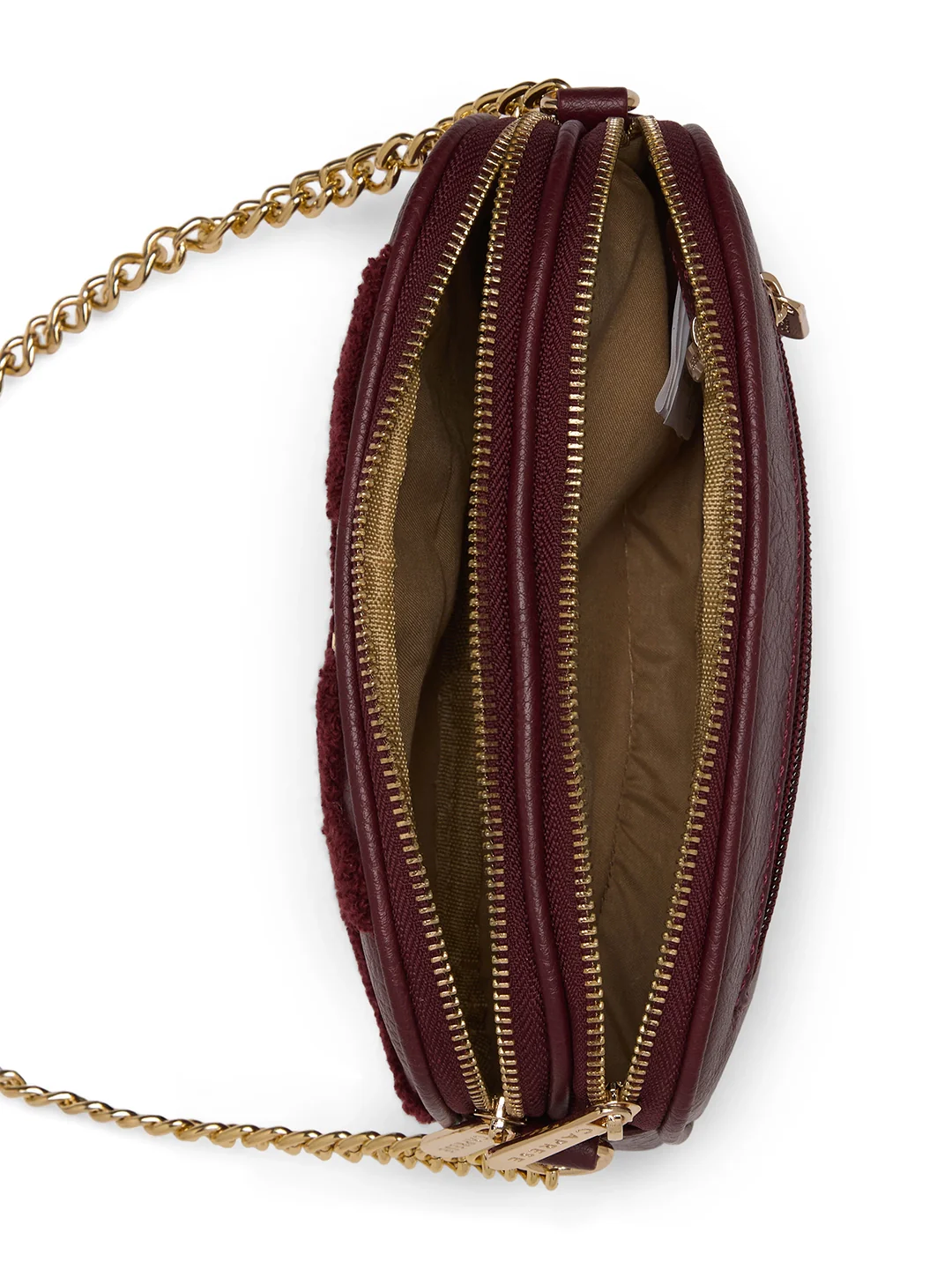 Caprese Athena Small Cherry Lacquer Sling Bag - Image 14