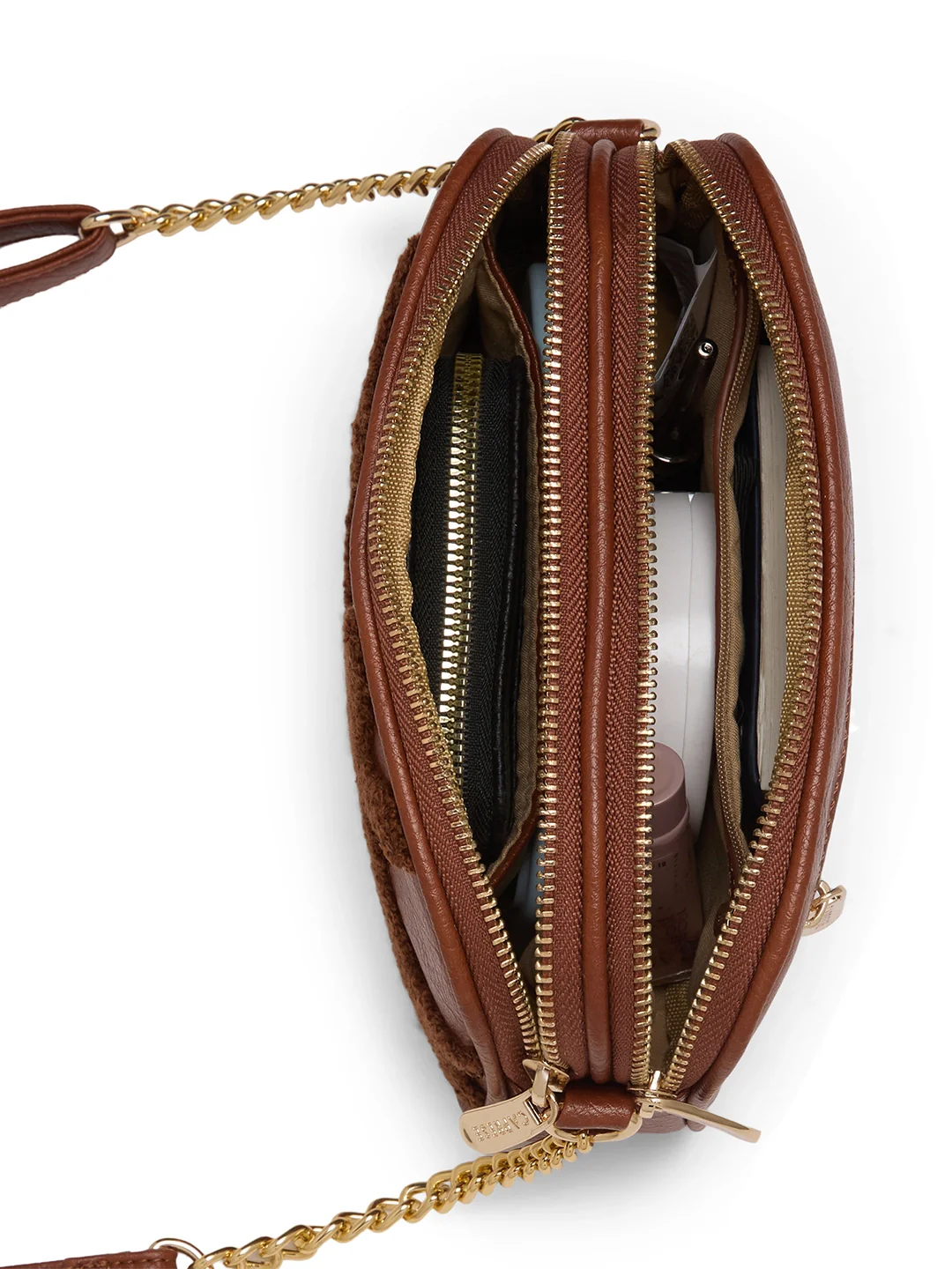 Caprese Athena Small Tan Sling Bag - Image 15