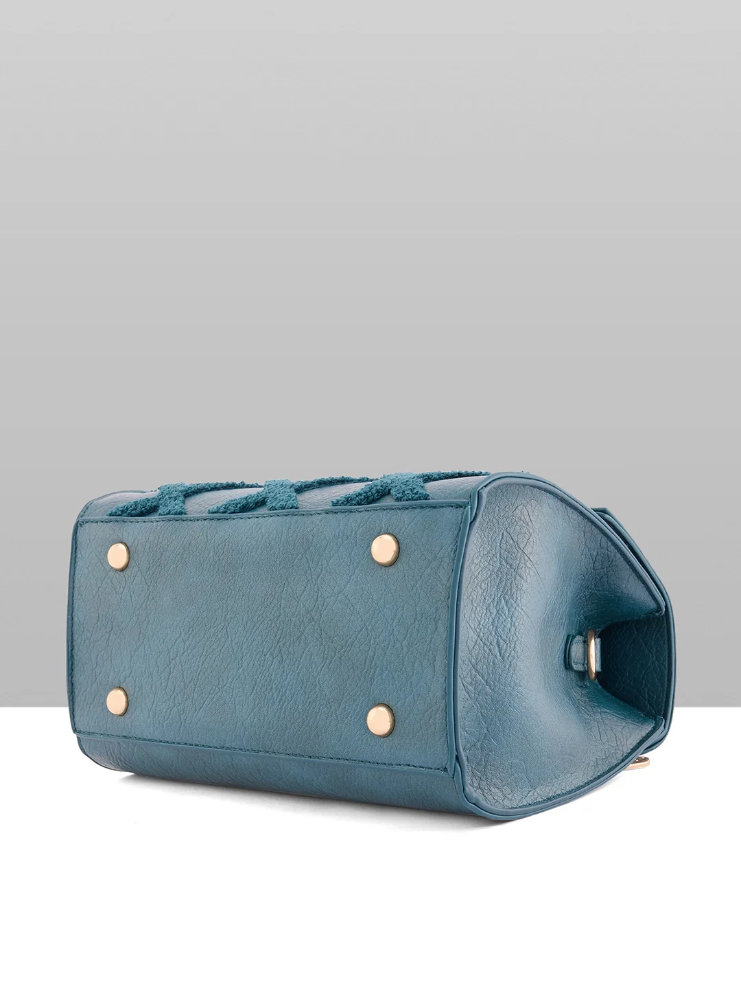 Caprese Athena Small Transformative Teal Satchel Bag - Image 14