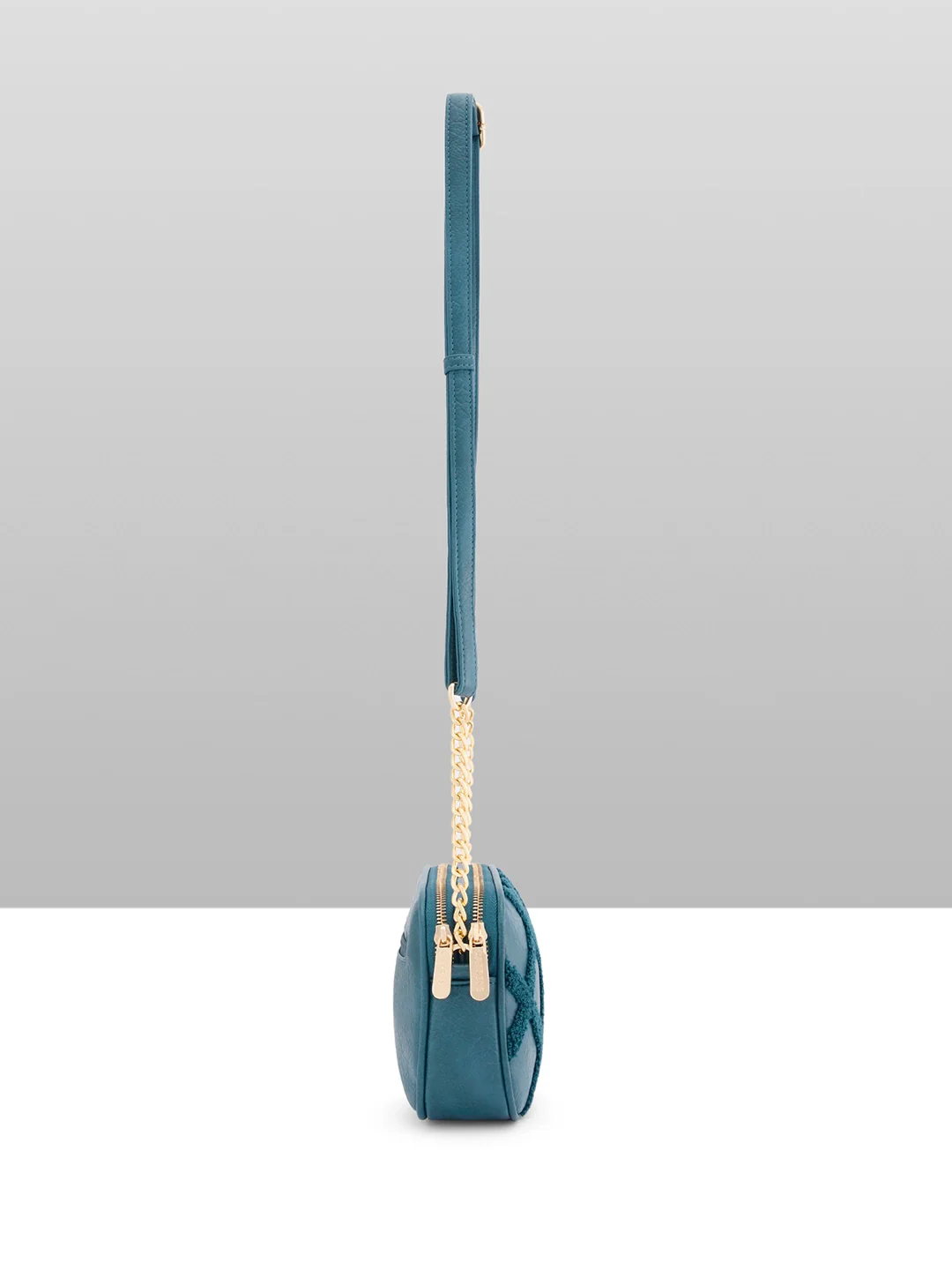 Caprese Athena Small Transformative Teal Sling Bag - Image 12