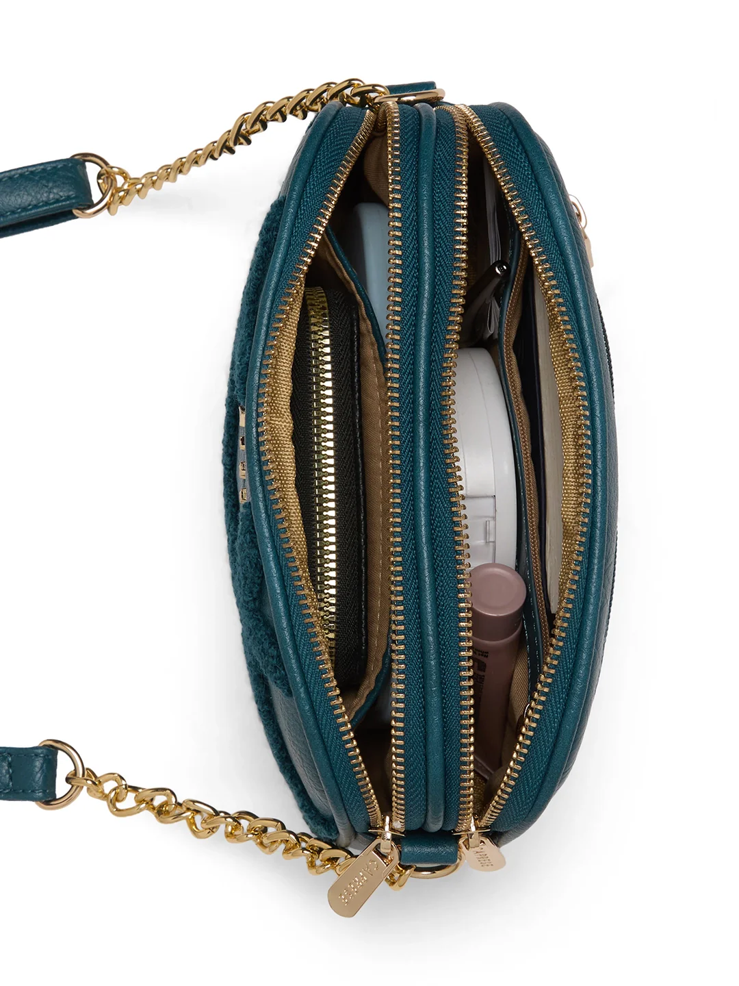 Caprese Athena Small Transformative Teal Sling Bag - Image 15