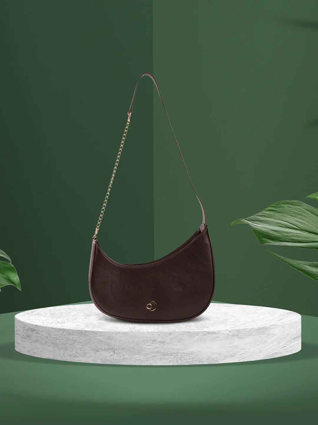 Caprese August Medium Dark Oak Sling Bag