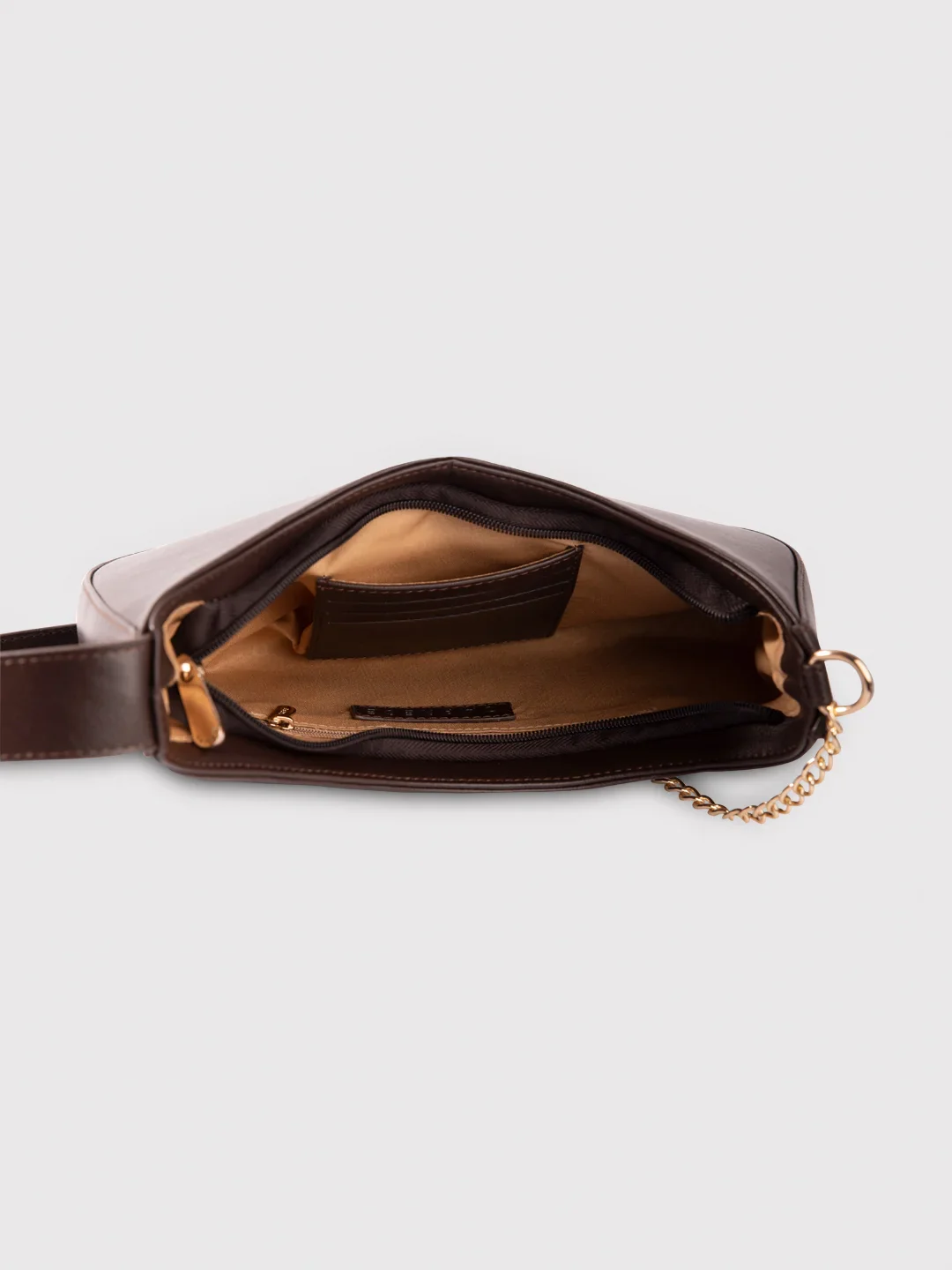 Caprese August Medium Dark Oak Sling Bag - Image 12