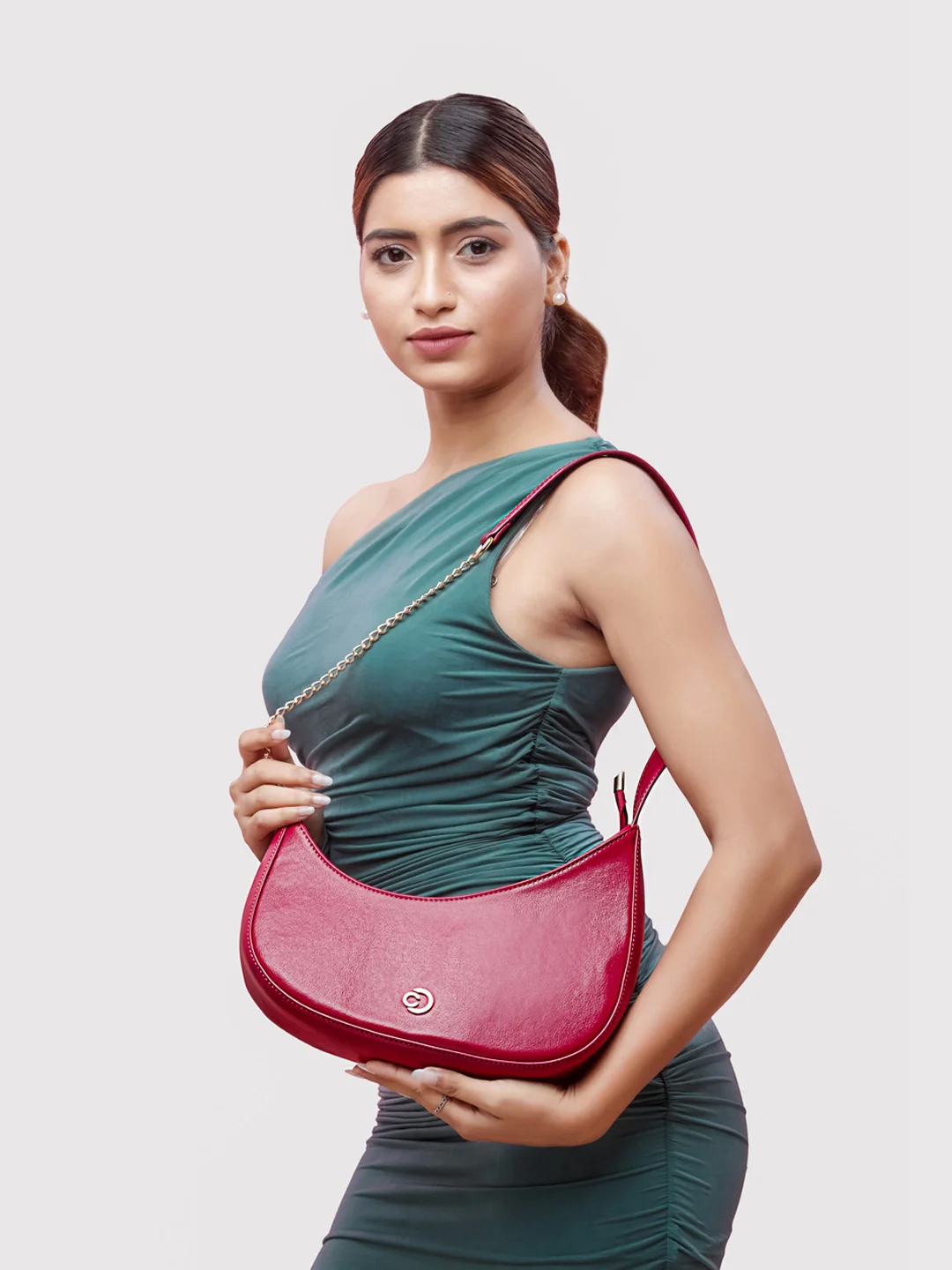 Caprese August Medium Raspberry Pink Sling Bag - Image 11