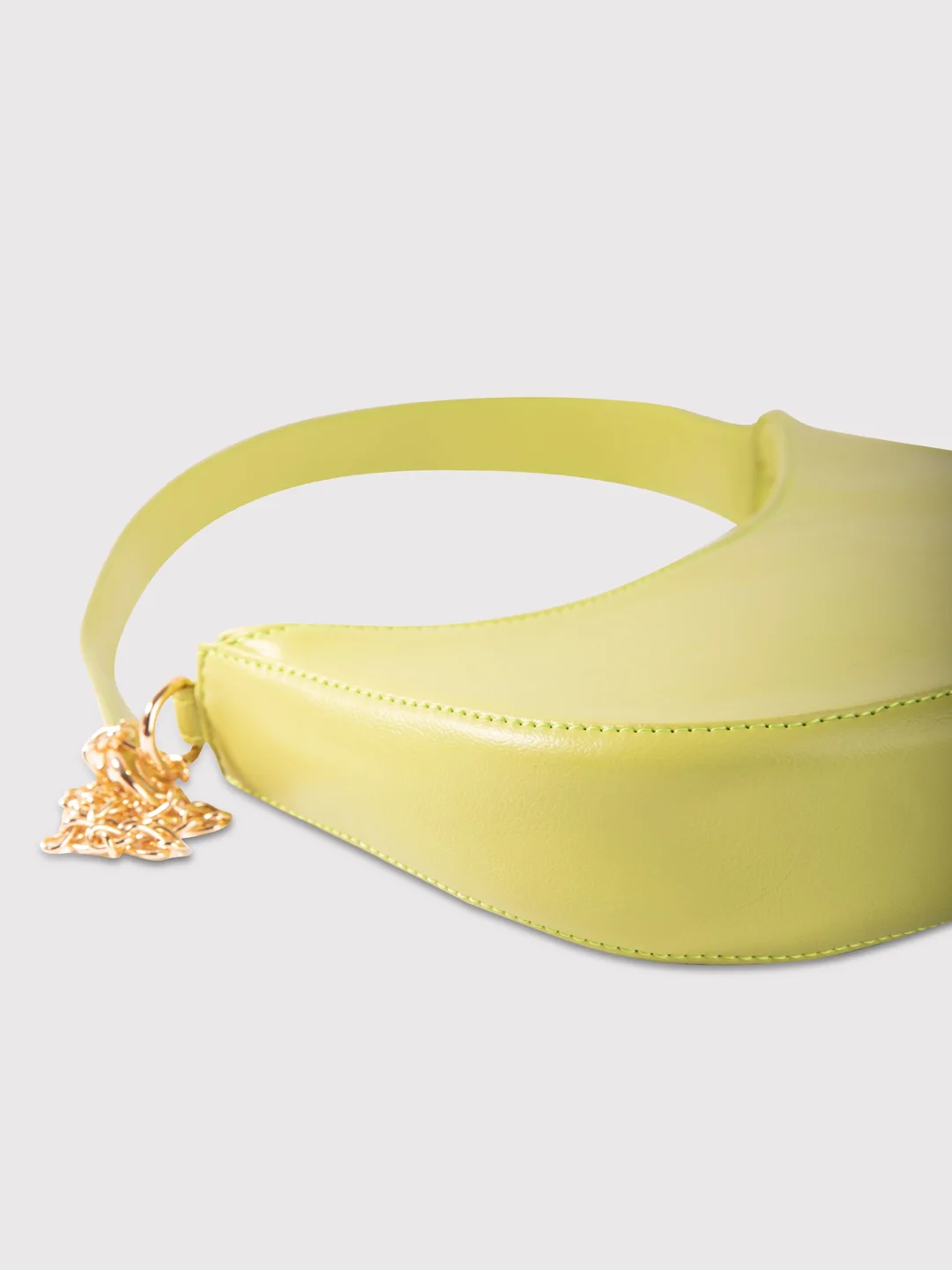 Caprese August Medium Lime Baguette Bag - Image 6