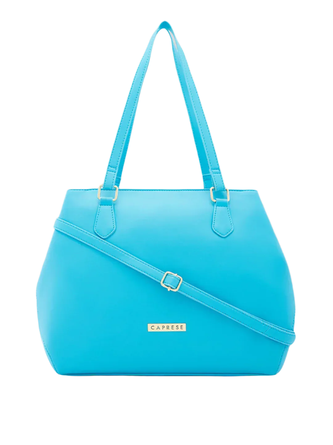 Caprese Augustina Medium Bluish Green Tote Bag