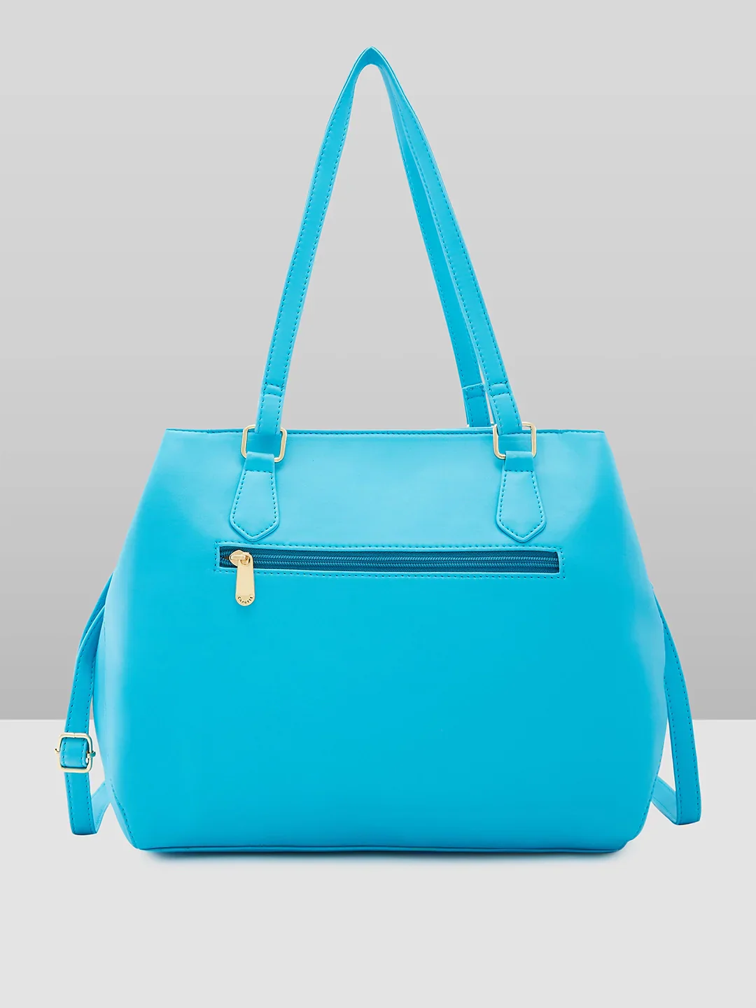 Caprese Augustina Medium Bluish Green Tote Bag - Image 5