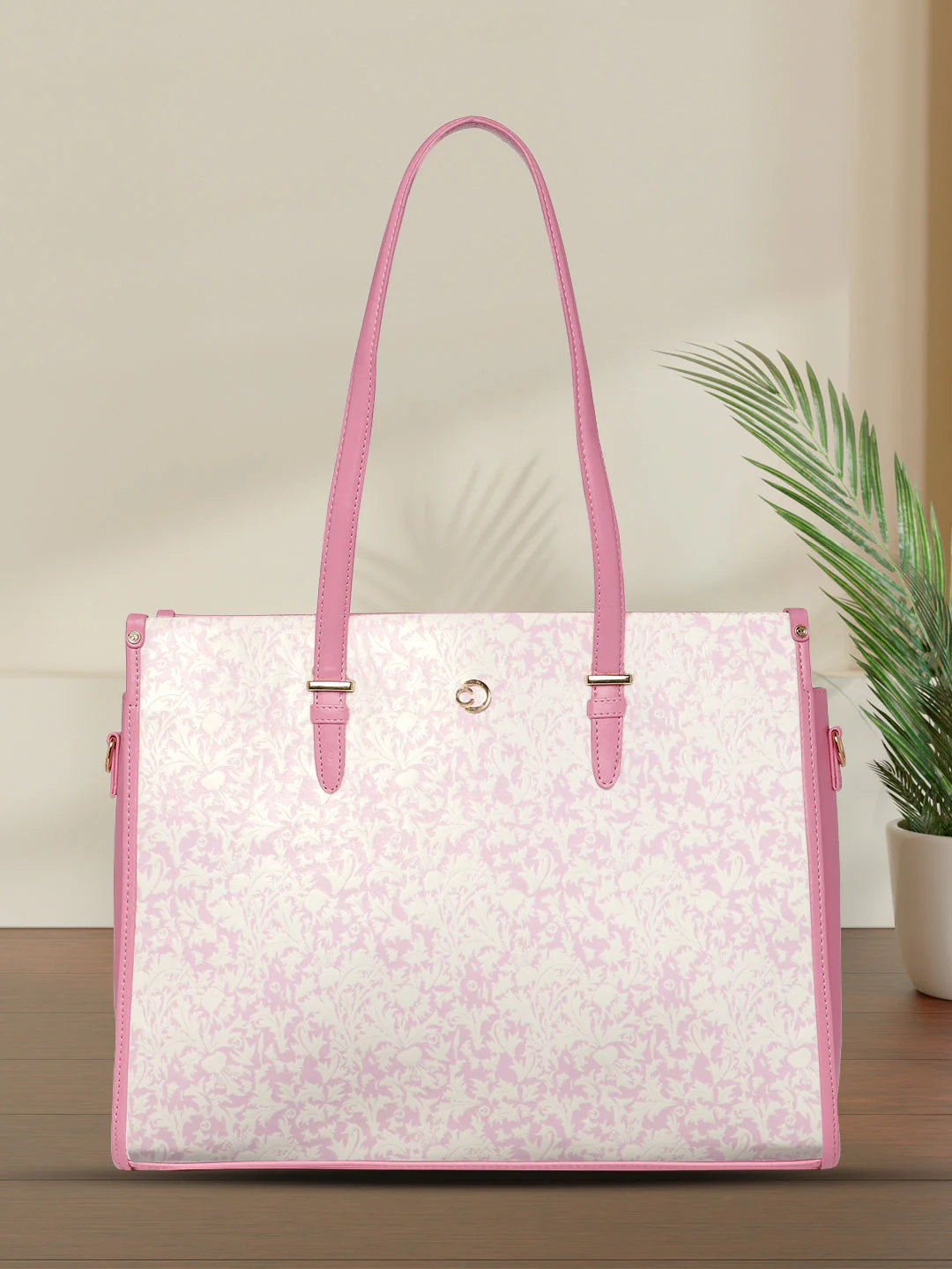 Caprese Aurora Large Pink Laptop Tote Bag - Image 2