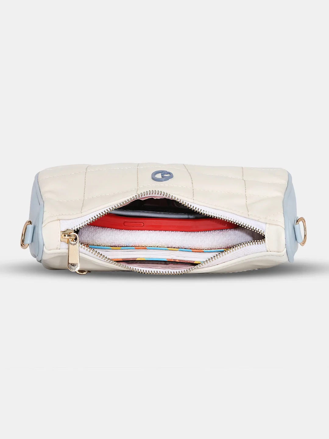 Caprese Aurora Small Blue Sling Bag - Image 9
