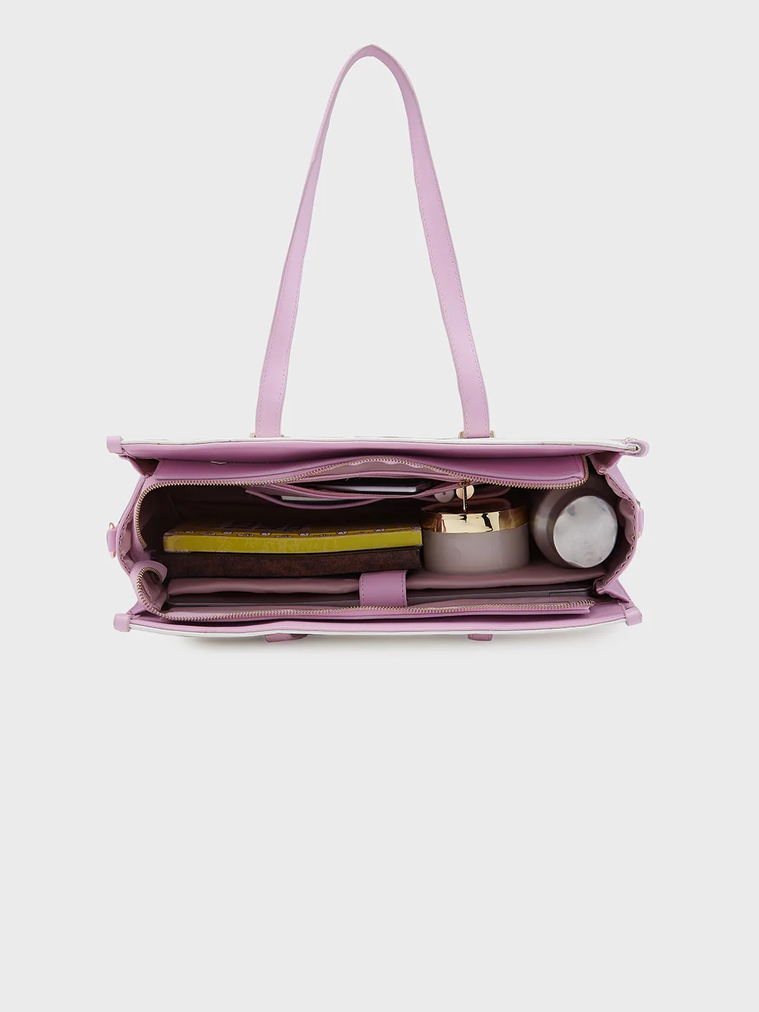 Caprese Aurora Large Purple Tote Laptop Bag - Image 11