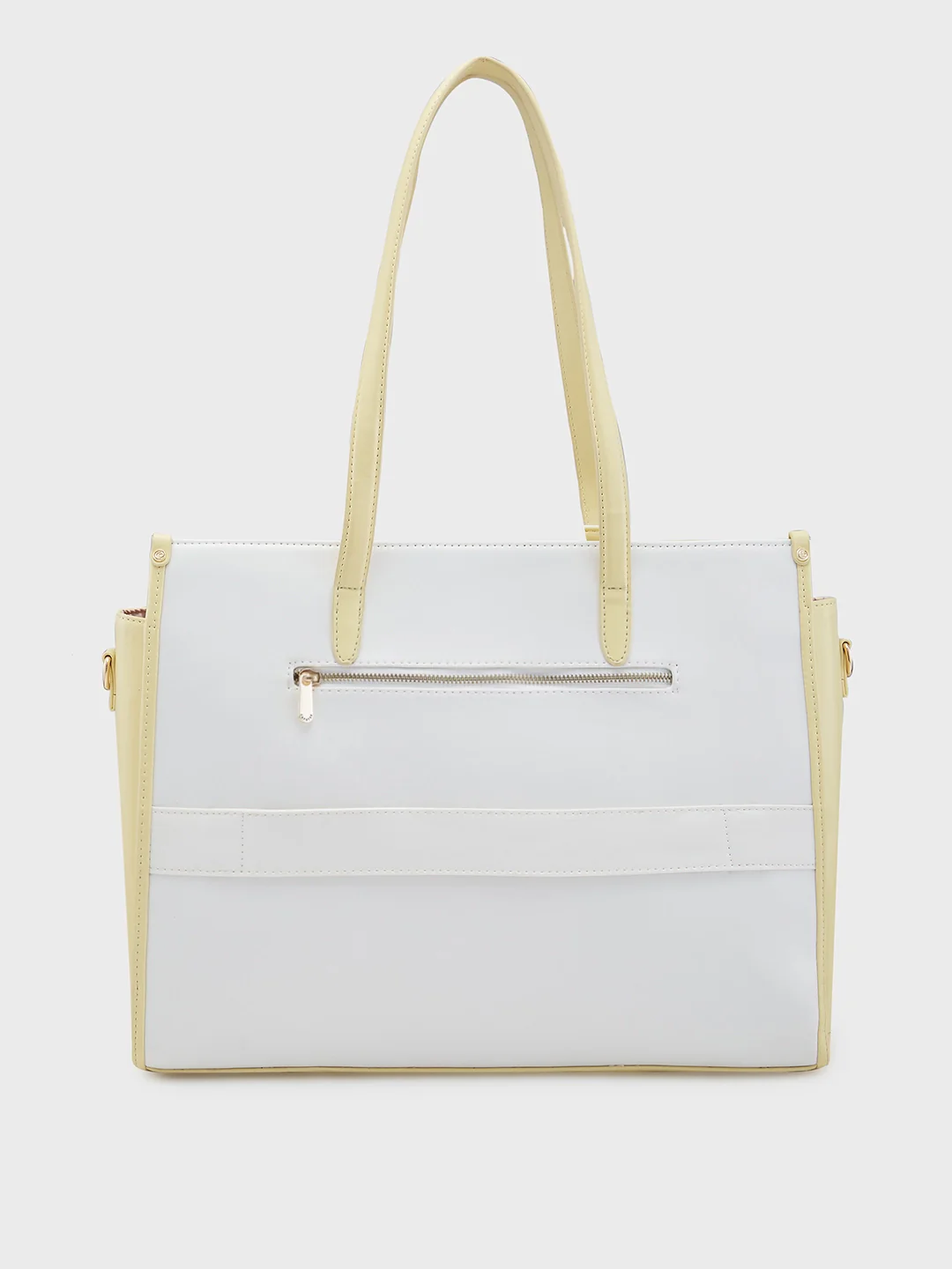 Caprese Aurora Large Yellow Tote Laptop Bag - Image 4