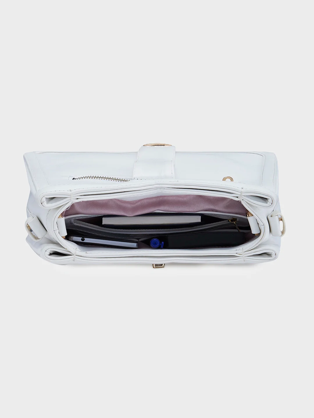 Caprese Aurora Small Blue Satchel Bag - Image 9