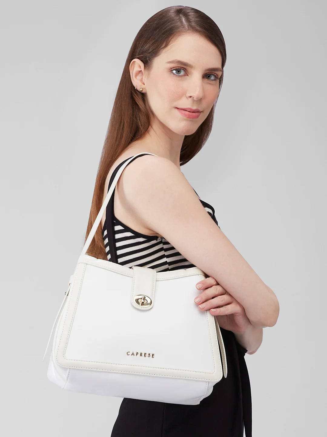 Caprese Aurora Small Purple Satchel Bag - Image 12