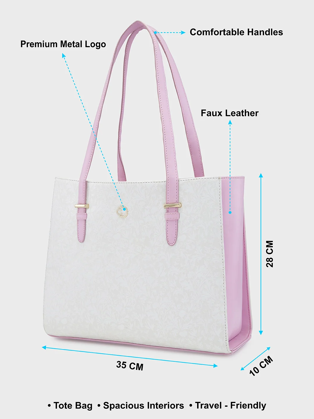 Caprese Aurora Large Purple Tote Bag - Image 7