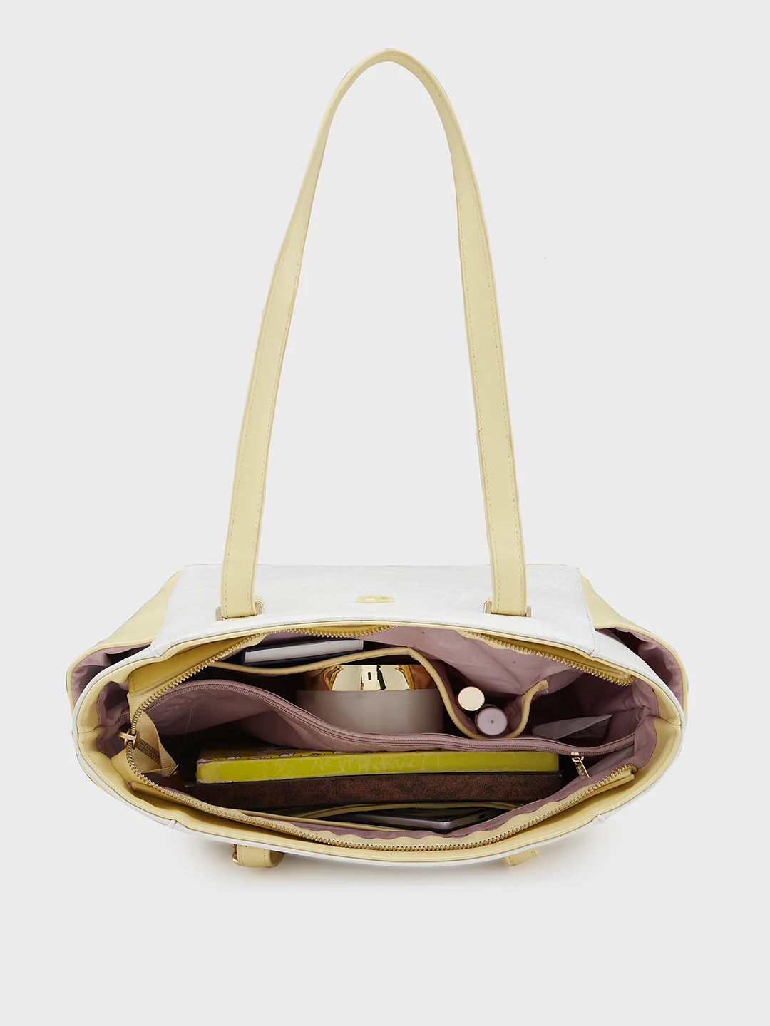 Caprese Aurora Medium Yellow Tote Bag - Image 9