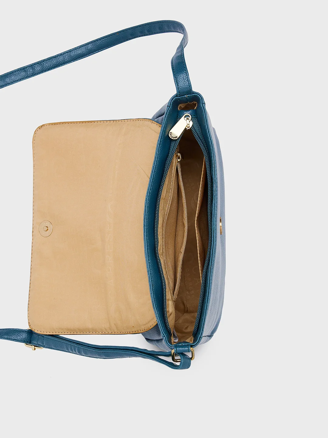 Caprese Austen Small Teal Sling Bag - Image 11