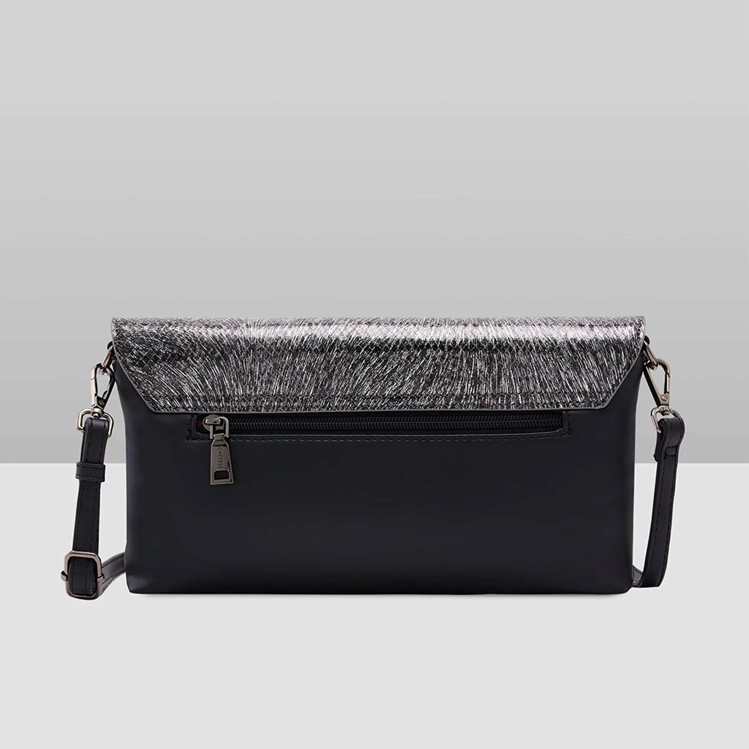 Caprese Ava Large Silver Clutch - Image 8
