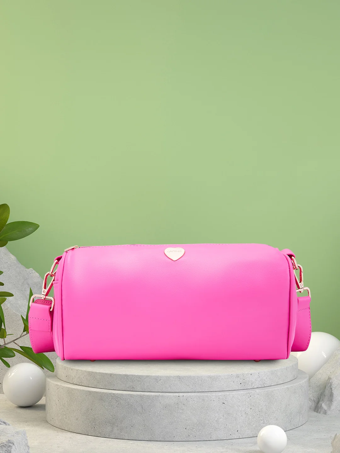 Caprese Ava Medium Fuchsia Crossbody Bag - Image 3