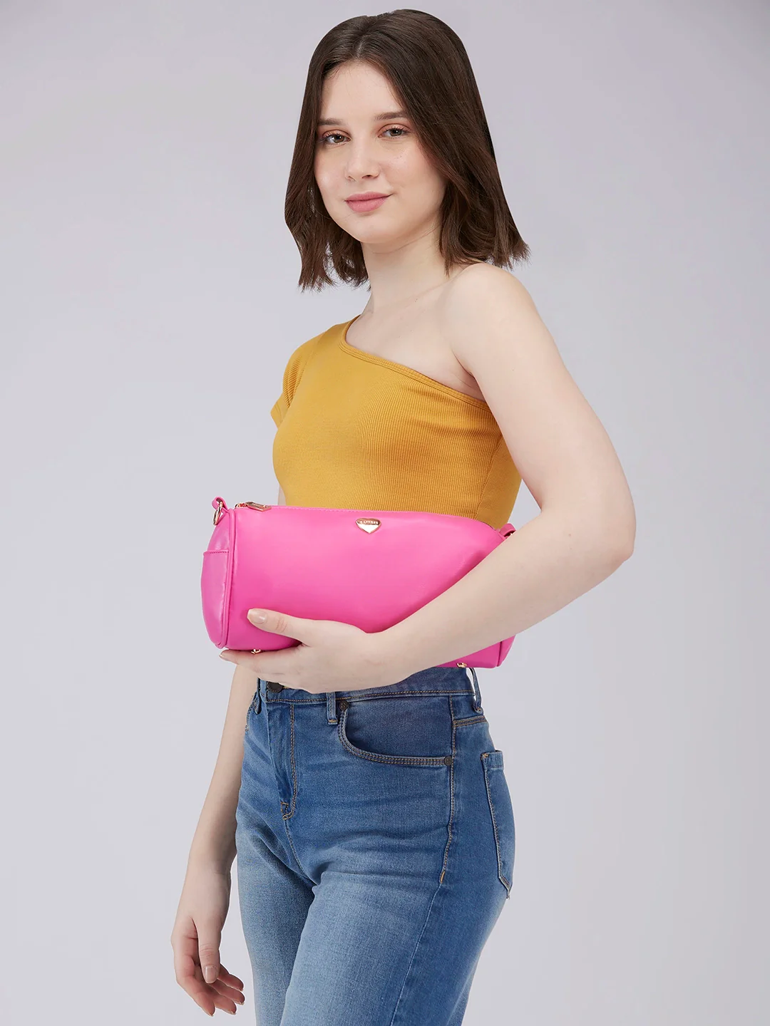 Caprese Ava Medium Fuchsia Crossbody Bag - Image 9