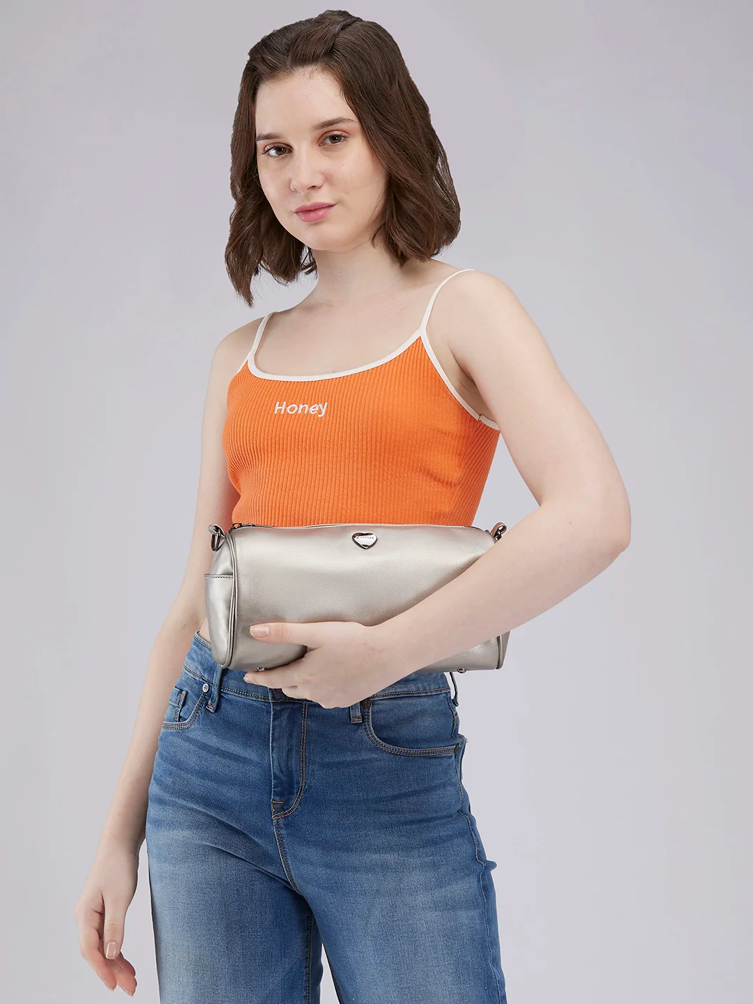 Caprese Ava Medium Gunmetal Crossbody Bag - Image 12