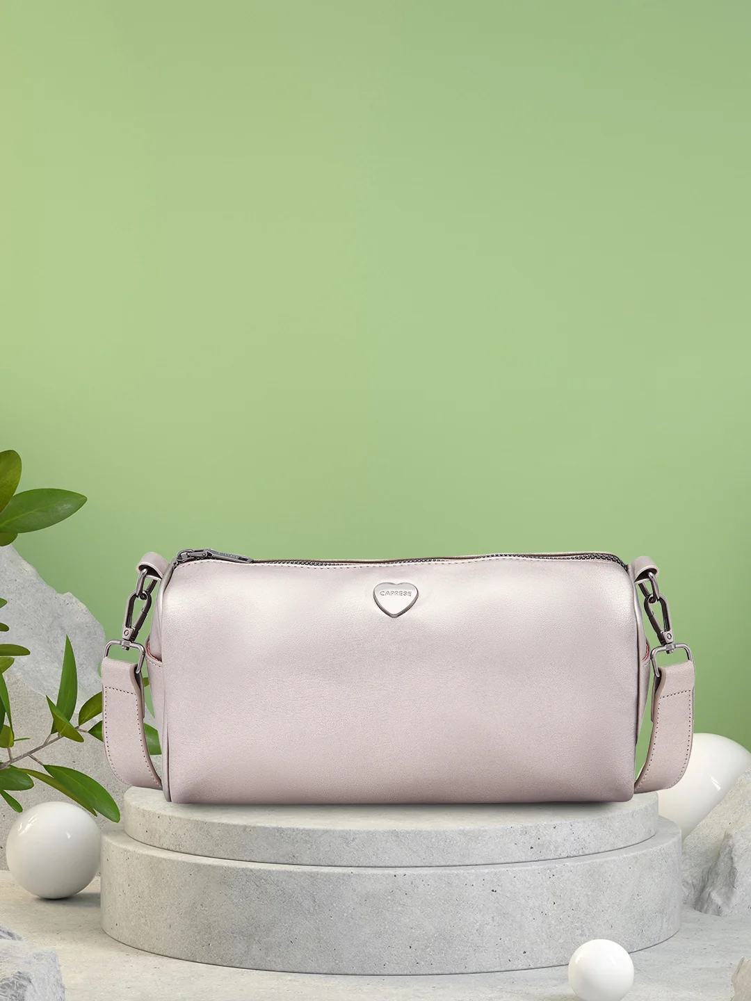 Caprese Ava Medium Gunmetal Crossbody Bag - Image 3