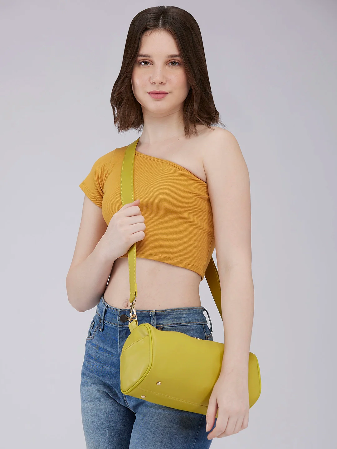 Caprese Ava Medium Lime Crossbody Bag - Image 12