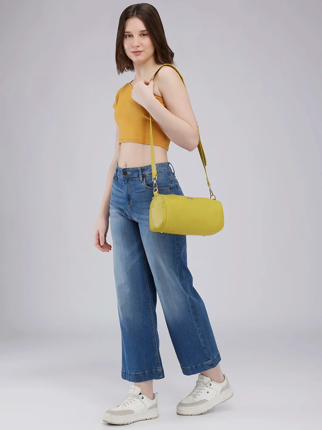 Caprese Ava Medium Lime Crossbody Bag - Image 2