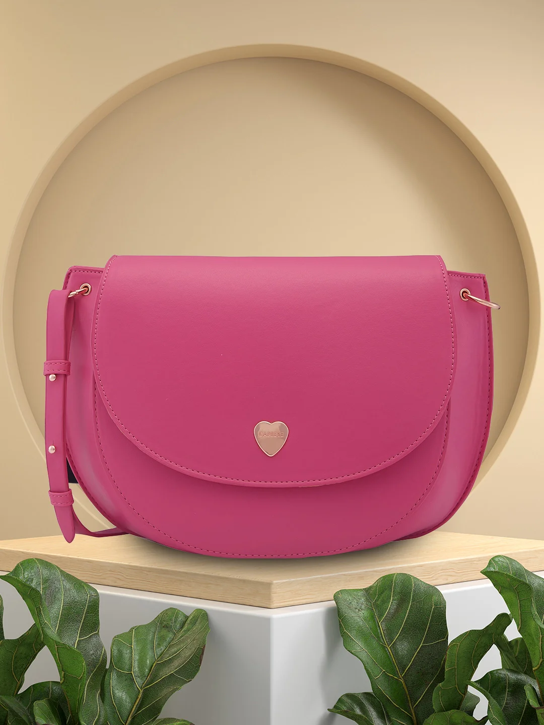 Caprese Ava Large Fuchsia Crossbody Bag
