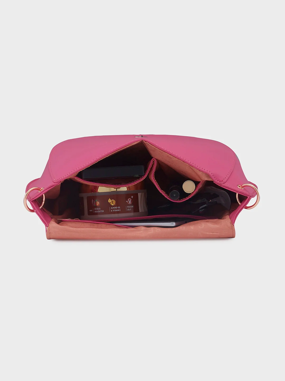 Caprese Ava Large Fuchsia Crossbody Bag - Image 9