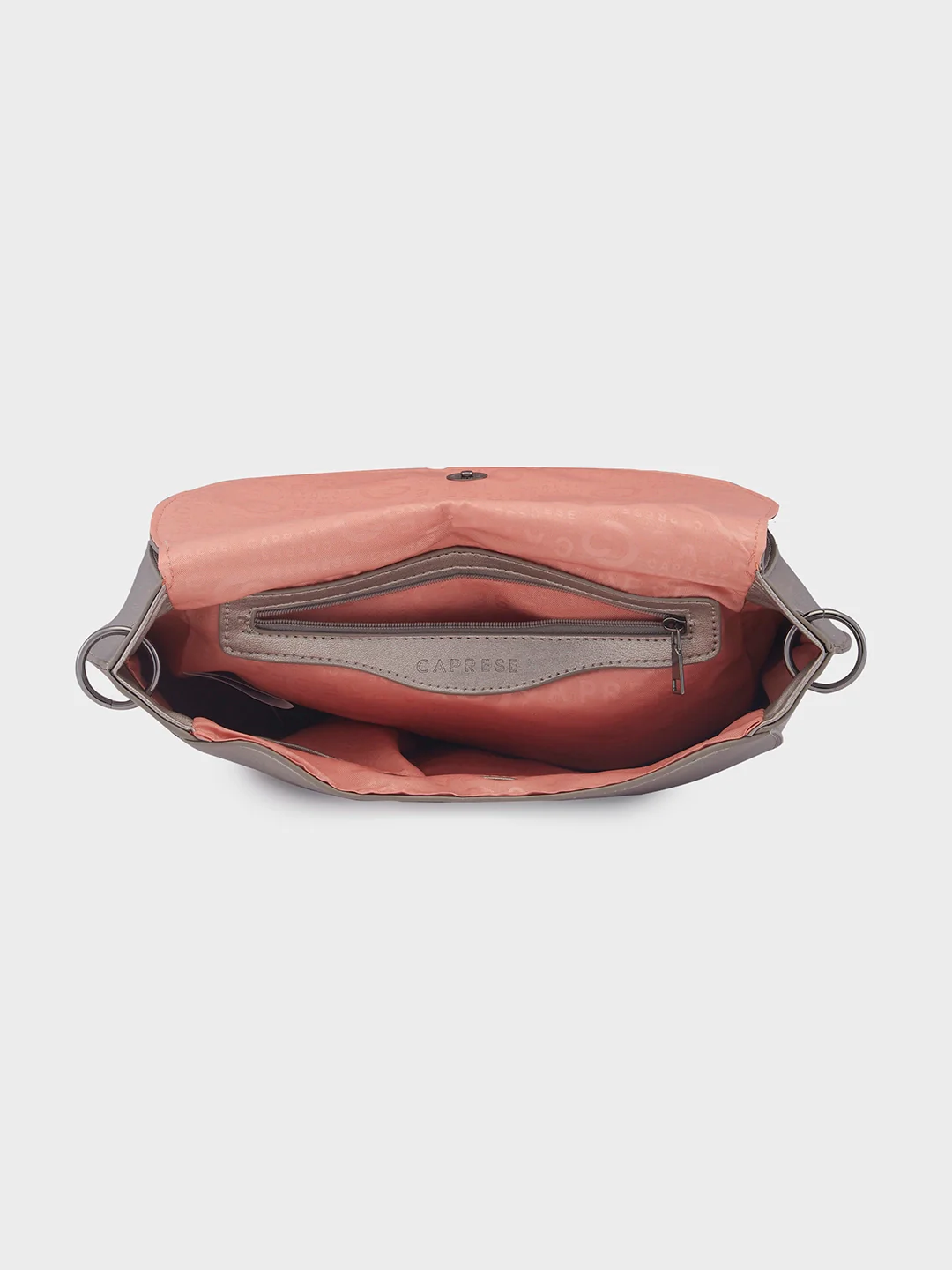 Caprese Ava Large Gunmetal Crossbody Bag - Image 9