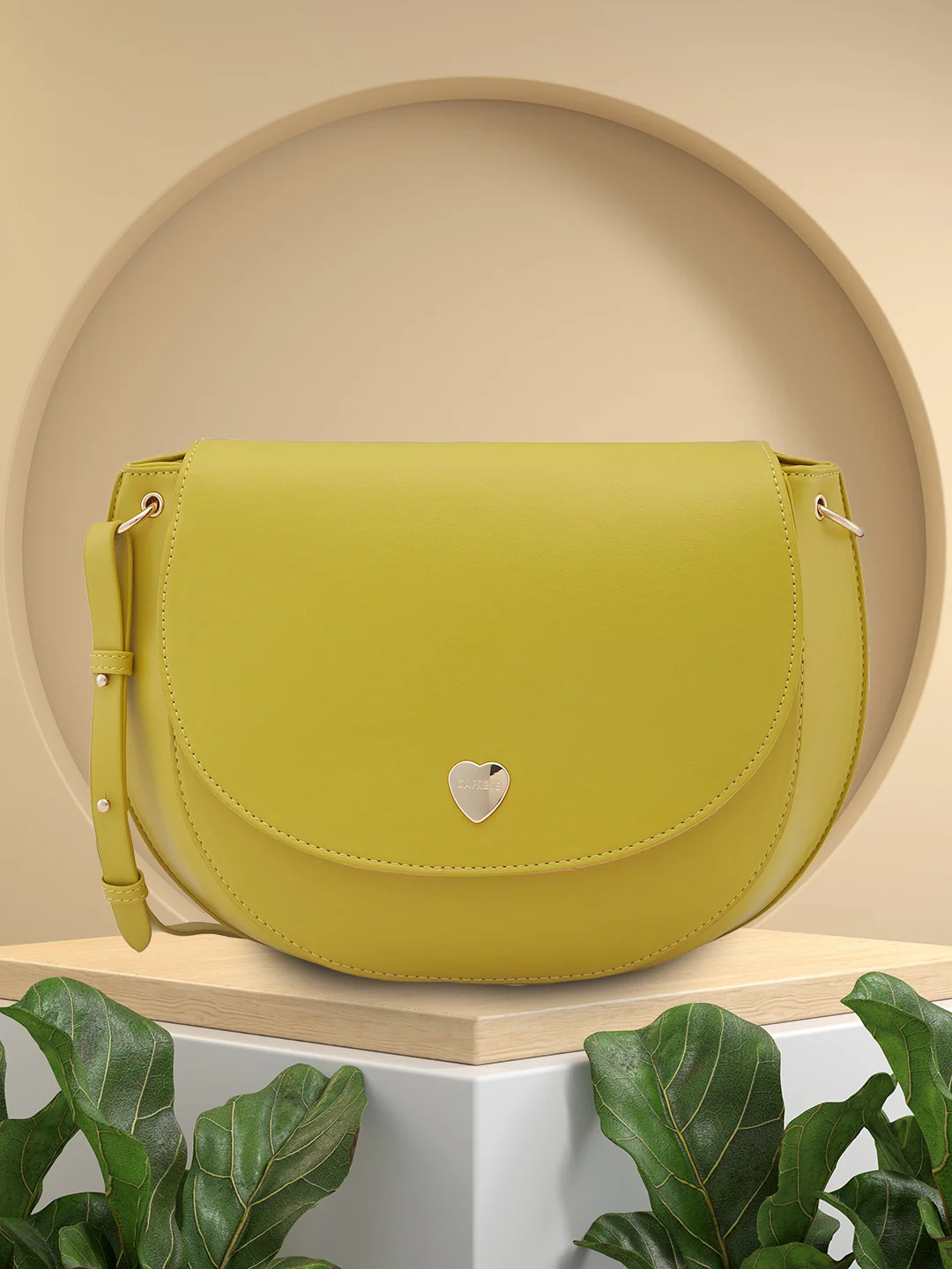 Caprese Ava Large Lime Crossbody Bag - Image 14