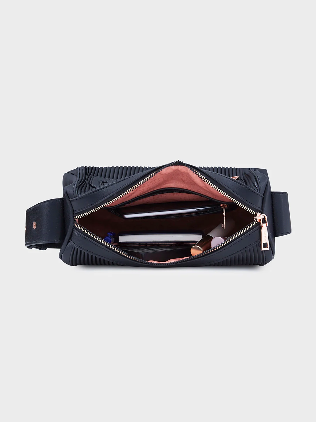 Caprese Ava Medium Black Sling Bag - Image 9